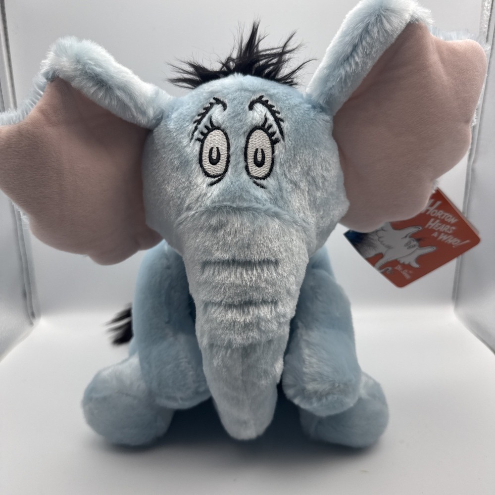 Kohl's Cares Dr Seuss Horton Hears A Who Plush 11" Stuffed Animal Blue Elephant